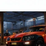 Illustrative artwork for a fictional GTA-inspired scene